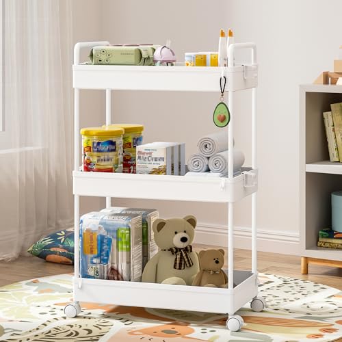 Ronlap 3 Tier Slim Rolling Storage Cart with Wheels Utility - Image 6