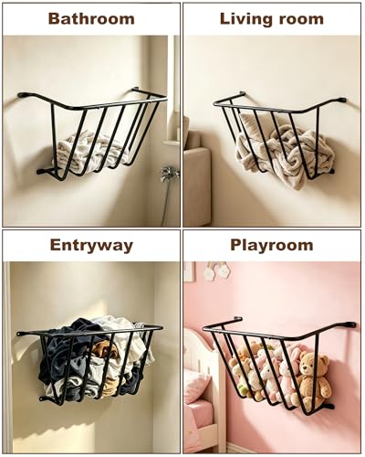 Wall Mounted Blanket Holder, Heavy Duty Metal Thicken Rack - Image 6