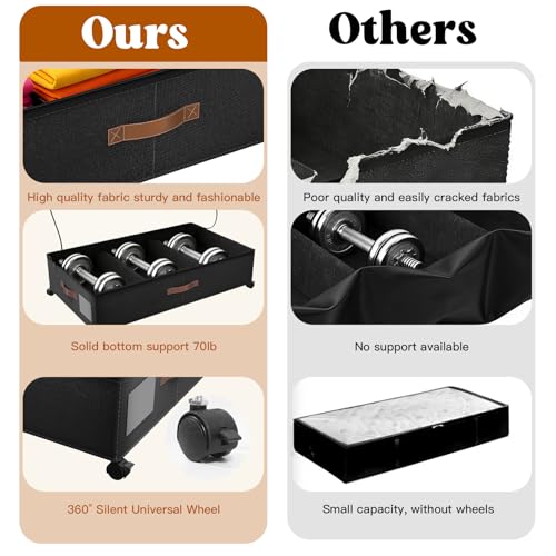 Under Bed Storage with Wheels, Rolling Under Bed Storage - Image 7