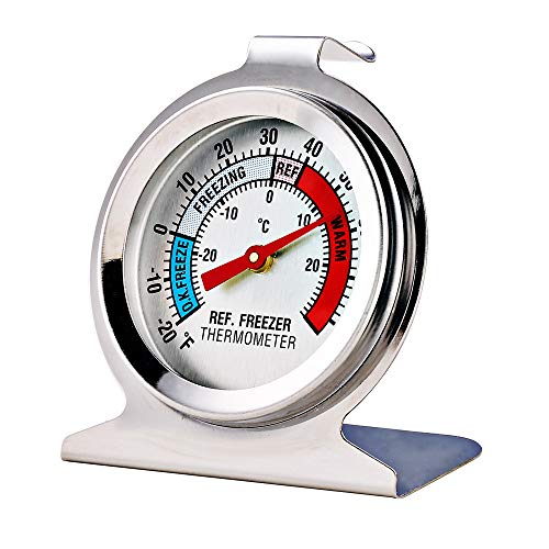 4 Pack Refrigerator Freezer Thermometer Large Dial Analog - Image 3