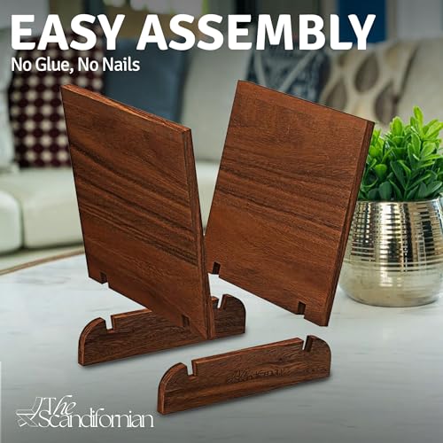 Natural Wood Vinyl Record Holder Shelf, Tabletop LP Storage Rack - Image 6