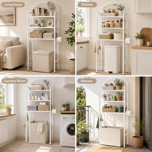 3 Tier Over The Toilet Storage Rack, Bathroom Organizer - Image 8