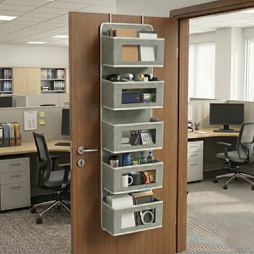 Over Door Organizer 5-Tier, Clear Window Hanging Shelf for Closet - Image 7