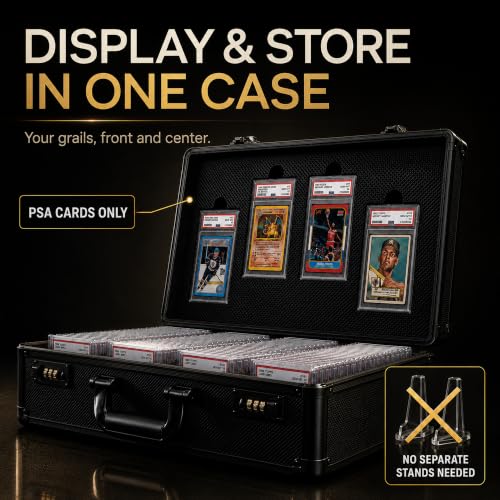Graded Card Storage Box - Card Slab Case with Lock - 4 Row - Image 3