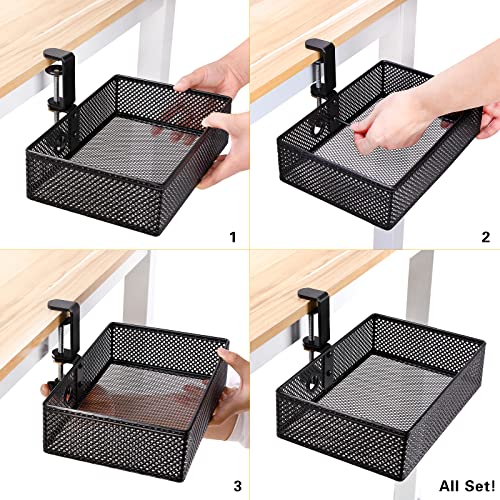 Under Desk Drawer, Clamp on Desk Organizer Hanging D | All Products - Image 6
