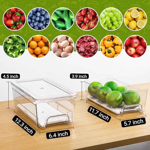 Imncya Clear Fridge Organizer, 4-Pack Stackable | Home Organization - Image 4