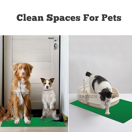 SATECH Tacky Mat,Sticky Mat for Hospital Laboratory Construction Pet 24"x36" Green(4 Mats of 30 Sheets)