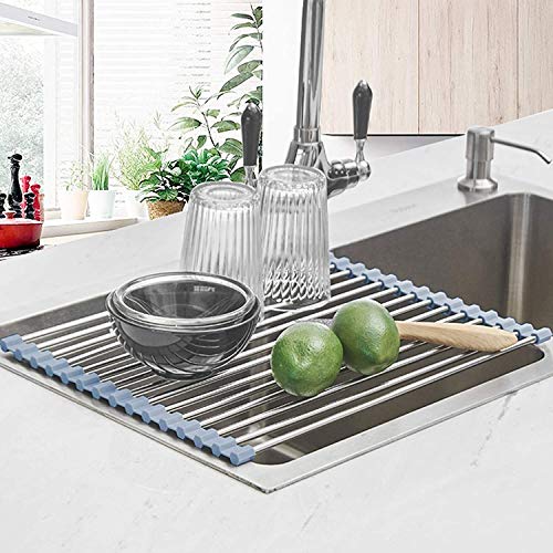 Seropy Roll Up Dish Drying Rack, Over the Sink Dish Drying Rack - Image 3