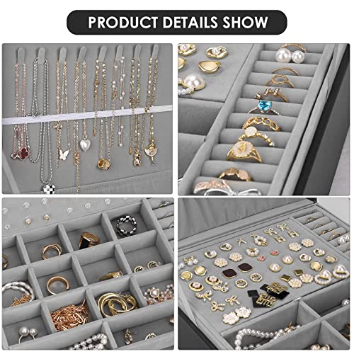 Jewelry Box, Jewelry Boxes for Women & Men with PU Leather - Image 5
