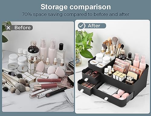 Cologne Perfume Organizer With Drawers,Large Perfumes Vanity - Image 4
