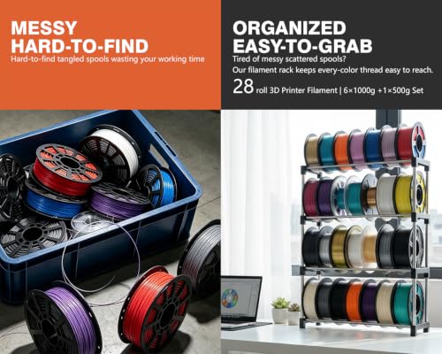 3D Printer Filament Storage Rack – Easy Install （4Tier） - Image 6
