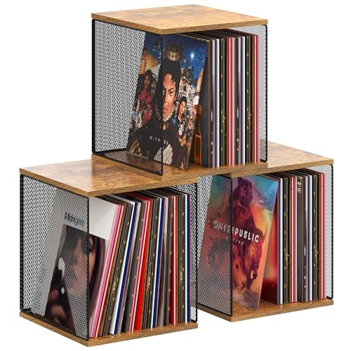 Dmevkic 3 Cube Vinyl Record Storage - Image 2