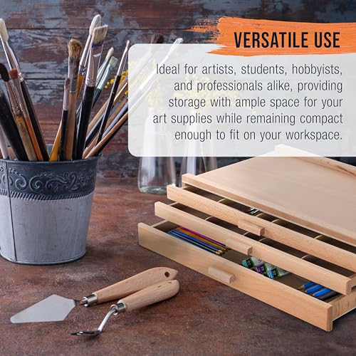 U.S. Art Supply 3-Drawer Artist Tool Supply Box | Home Organization - Image 6