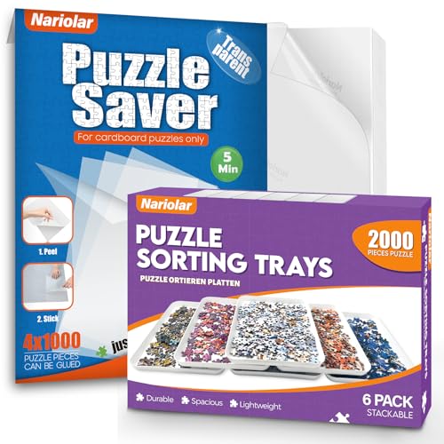 11.5 x 8.3 in Puzzle Sorting Trays Stackable with 32 - Image 2