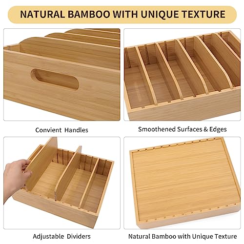 Bamboo Lid Holder Food Container, Kitchen Organizer | All Products - Image 4