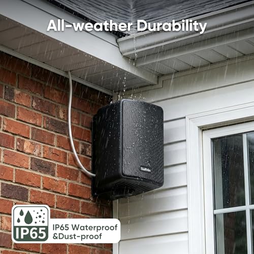 Saiyin Outdoor Indoor Speakers Wired, 4Ω Wall Speakers for Patio - Image 4