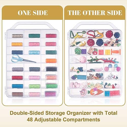 Mifoci 2 Pcs 46 Grids Thread Holder, Double Sided Sewing - Image 5