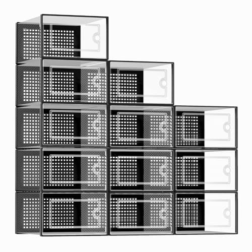 Kuject X-Large Shoe Storage Boxes 12 Pack, Clear Sta | All Products - Image 2