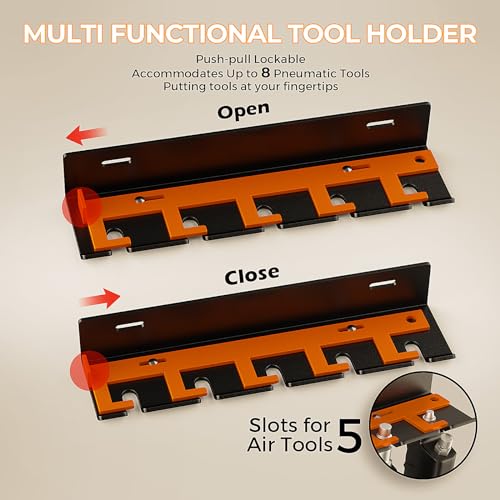 Air Tool Holder, Air Tool Rack for Garage Walls and Tool - Image 4