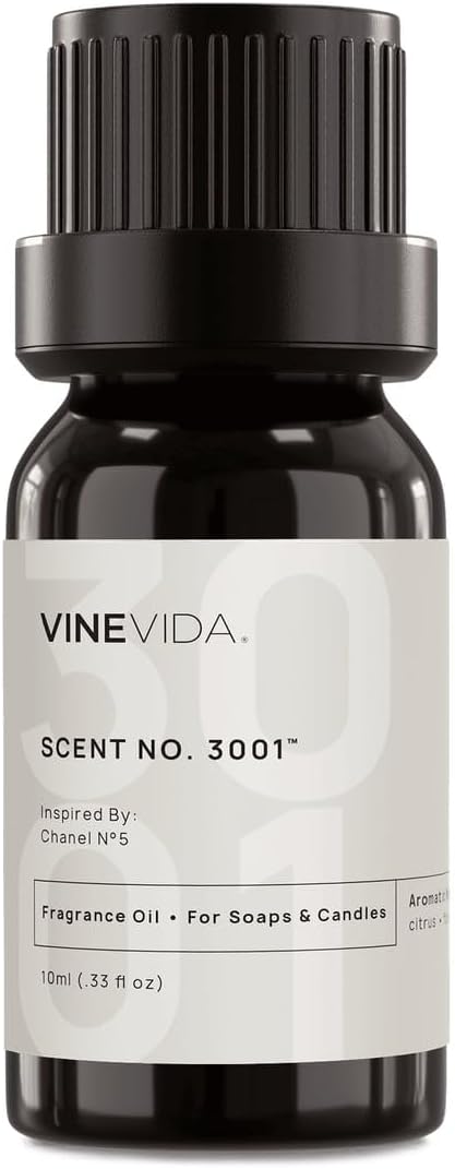 VINEVIDA [0.33oz] Scent No.3001 Fragrance Oil for Candle Making - Made in USA Candle Scents - Natural Fragrance Oil -Soap Making