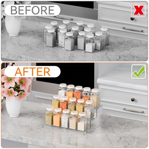 Yieach 3 Tier Spice Shelf Organizer for Cabinet,Pantry - Image 6