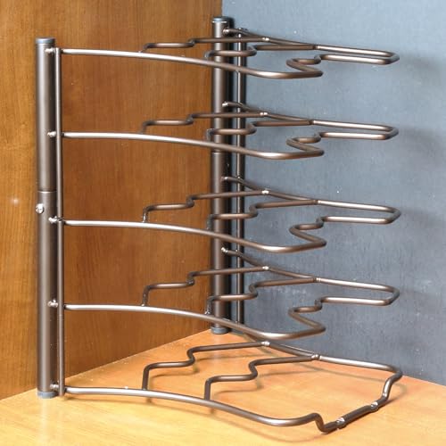 Deco Brothers Pan Organizer Rack for Kitchen Cabinet and Counter - Image 7