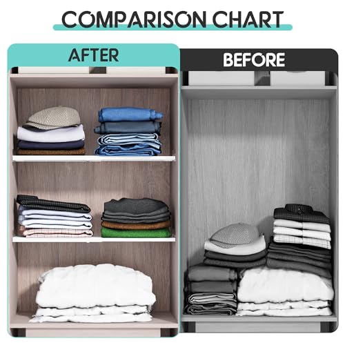 2Pcs Expandable Closet Tension Shelves Organizer | Home Organization - Image 5