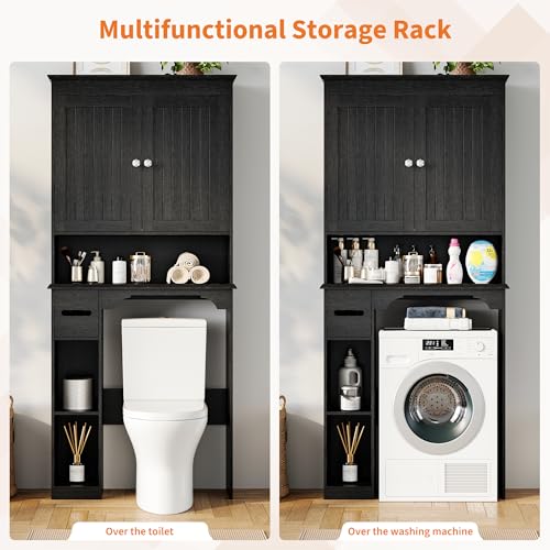 IDEALHOUSE 23.6 Inches Wide Toilet Rack with Over | Home Organization - Image 7