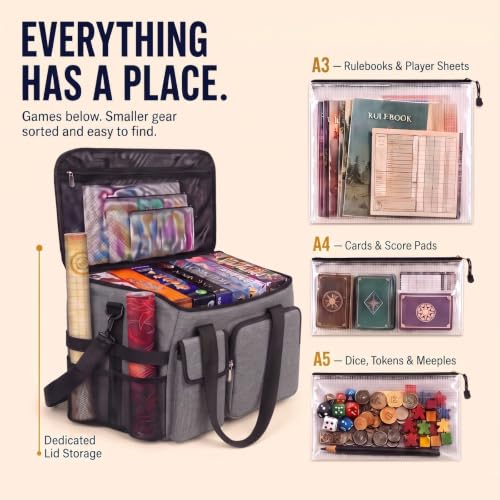Board Game Bag, Carrying Case for Standard & Expansion - Image 4
