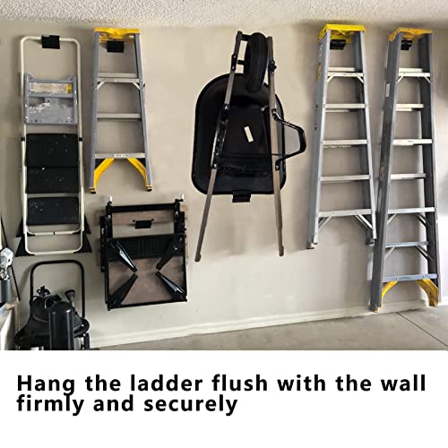 Heavy-Duty Ladder Hanger-Wall Mount Ladder Hook-Garage - Image 6