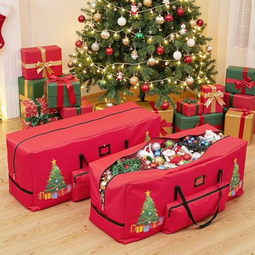 2 Pcs Christmas Tree Storage Bag for 7.5 ft Xmas Tree - Image 3