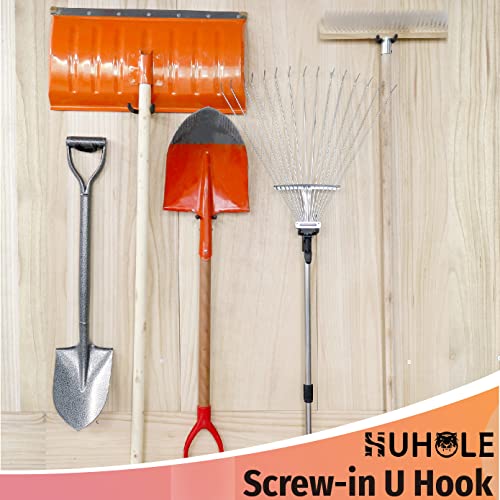 HUHOLE 16 Pack Screw in U Hooks Wall Organizers - Image 7