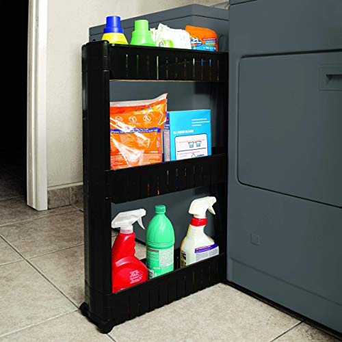IdeaWorks 3 Tier Slide Out Storage Tower Laundry / Kitchen Slim - Image 5