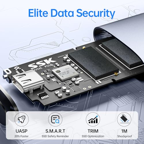SSK Portable SSD 1TB Up to 2000 MB/s External Solid State Hard - Image 4