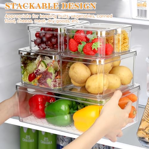 14Pack Fridge Organizer, Stackable Refrigerator Organizer Bins - Image 6
