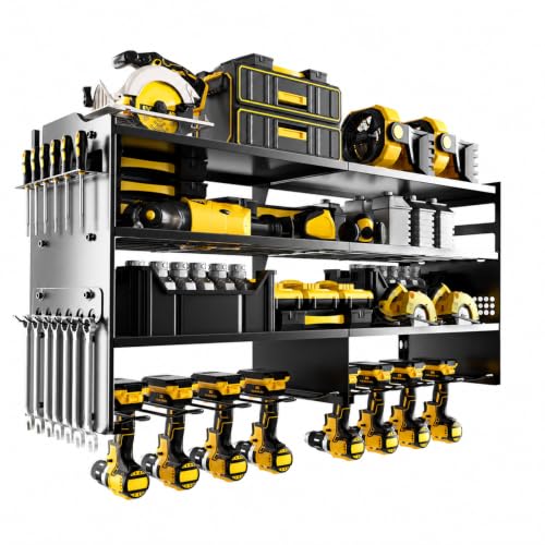 oviitech Large Power Tool Organizer Wall Mount Black - Image 2