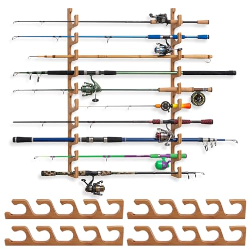 SMMYMGF Wall Mount Fishing Rod Holder,Garage Ceiling | Garage Storage - Image 2