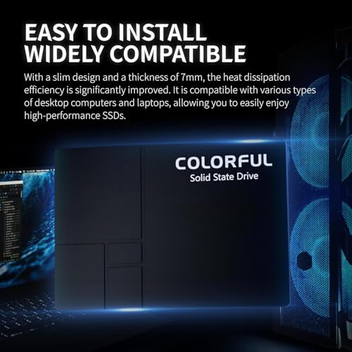 Colorful 1TB SSD, 2.5“ SATA III Internal SSD- Up to 520MB/s Read - Image 4