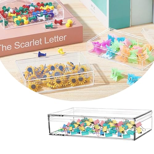 4-Pack Small Acrylic Box with Lid Jewelry Storage Box - Image 5