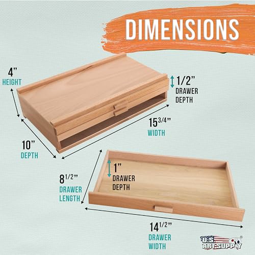 U.S. Art Supply 3-Drawer Artist Tool Supply Box | Home Organization - Image 3