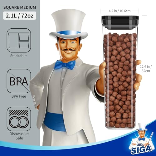 MR.SIGA 2 Pack Airtight Food Storage Container Set - Image 4