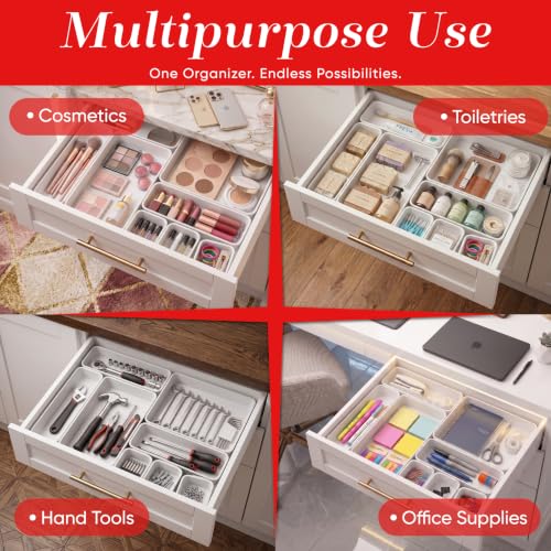 Masirs Interlocking Drawer Organizer Bins - Image 5
