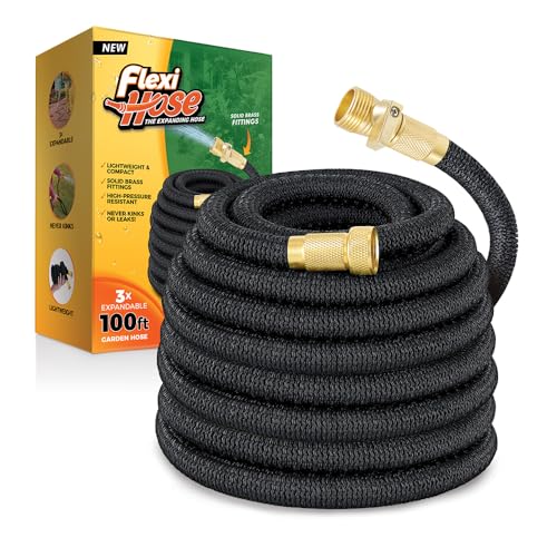 Flexi Hose Expandable Garden Hose, 100FT, Black - Image 2