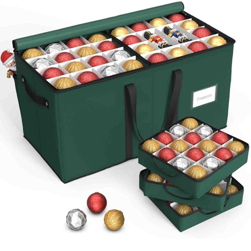 Christmas Ornament Storage Box with 8 Trays, Fits 128 - Image 2