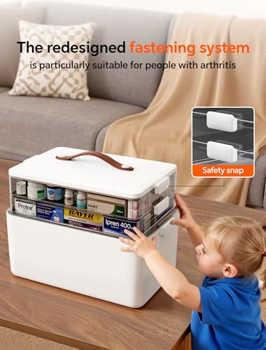 Medicine Cabinet Organizer Box for Medication Storage, 3-Tier - Image 5