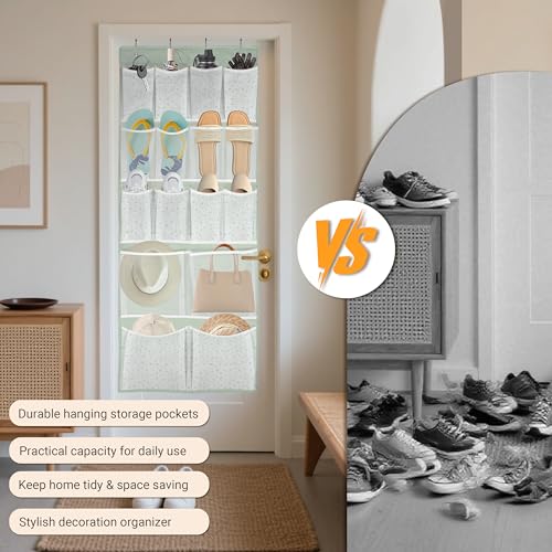 16 Pockets- Over Door Hanging Storage Organizer with 4 Kinds - Image 6