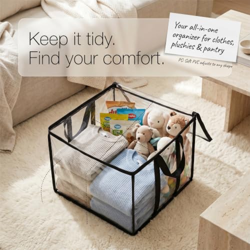 Clear Storage Bag 37"L x 18"W x 25"H, Long Soft PVC Organizer - Image 7