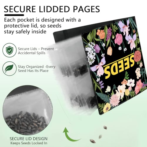 Garden Seed Packet Storage Organizer Binder Seed Book Organizer - Image 6