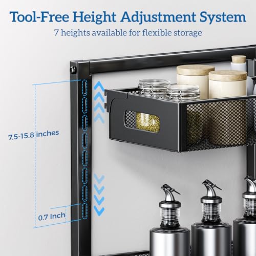 Under Sink Organizer for Bathroom & Kitchen, Under Cabinet - Image 5