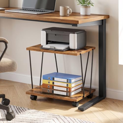 HOOBRO Tool-Free Assembly Printer Stand, 2-Tier Printer Table - Image 4
